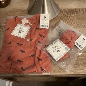 Kate Quinn Organic Cotton Henley Bubble & Headband